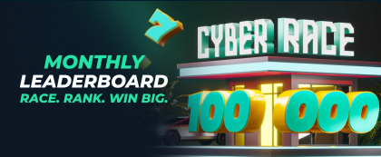Rolletto CYBER RACE LEADERBOARD – CASH & FREE SPIN REWARDS!